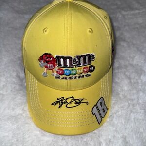 Kyle Busch‎ M&M Racing 18 NASCAR Hat Cap Joe Gibbs Toyota Shell Skittles
